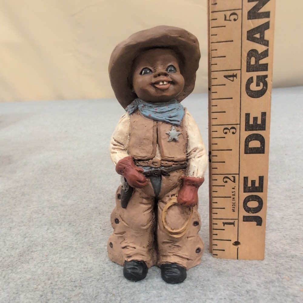 All God's Children Eli Cowboy Figurine Martha Holcombe 1403 Edition 46 1985 - Picture 4 of 7